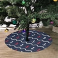 thumbnail image 2 of FMSHPON Anchor Pattern Xmas Christmas Tree Skirt Stand Mat for Holiday Party Decoration Indoor Outdoor 48 inches, 2 of 3