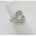 thumbnail image 4 of Divine_creation 2.20 Ctw Round Cut Diamond Wedding Enhancer Guard Wrap Ring 14K White Gold Plated 925 Sterling Silver 925 Sterling Silver -7.5, 4 of 4