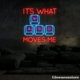 thumbnail image 4 of Glowneon It’s What Moves Me Neon Sign, Keyboard Led Sign, Gamer Wall Decor, Game Room Decor, 4 of 5