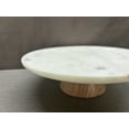 thumbnail image 3 of Cake Stand Marble Cake Plate, Cupcake Holder, Dessert Stand for Engagement, Anniversary or Birthday, 3 of 5