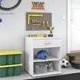 thumbnail image 7 of Bush Business Furniture Universal Garage Storage Cabinet with Drawer and Shelves in White, 7 of 7
