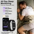 thumbnail image 5 of Beixiya Smart Bracelet Fitness Tracker for Men Women, 24/7 Heart Rate Sleep Stress HRV Monitor, 170+ Sports Modes, 2 Interchangeable Bands, Free QRing APP, 45‑60 Day Battery 1ATM Waterproof, 5 of 7