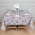 thumbnail image 3 of Pioneer Flower Floral Print Pattern Square Tablecloth,Waterproof Square Table Cover,Wipeable Spillproof Washable Table Cover for Home Kitchen Party Decor 60"x60"(152x152cm), 3 of 6
