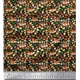 thumbnail image 1 of Soimoi Poly Georgette Fabric Pizza,Cake & Croissant Food Decor Fabric Printed Yard 52 Inch Wide, 1 of 3