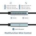 thumbnail image 5 of Auriculares Con Cable Usb-C Con Micrófono, Control De Volumen, Cancelación De Ruido, Compatibles Con Teléfonos Samsung Galaxy S24 S23 S22 Iphone De 15 Píxeles (Paquete De 2), Color Gris, 5 of 5
