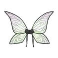 thumbnail image 1 of Ala de mariposa para niñas, fácil de poner, alas de ángel creativas para cumpleaños festivos negro, 1 of 8