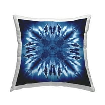 Stupell Industries Tie Dye Mirrored Shapes Decorative Printed Throw Pillow Design by El Perkin.