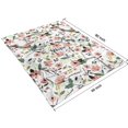 thumbnail image 4 of Pioneer Flower Floral Print Pattern Blanket,Comfortable Soft Lamb Wool Throw Blanket,All Season,Warm Lightweight Blankets for Sofa Bed Couch Living Room Chair,60"x80", 4 of 4