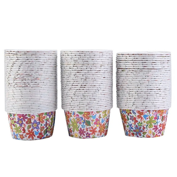 Falleo Clearance 100PCS Mini Cupcake Liners Paper Round Cake Baking Cups Muffin Cases Home Party Wedding#3