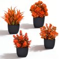 thumbnail image 5 of KGJQ Simulated Small Potted Plant, Maintenance-Free, Realistic Autumn Leaves Mini Fake Plant, for Bookshelf Desktop Decor, 5 of 8