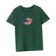 thumbnail image 5 of Camiseta para mujer Verano Mujer Regular Fit Ropa deportiva Camisa con cuello redondo para vacaciones Verde, 5 of 7
