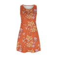 thumbnail image 4 of Vestido estilo suéter estampado sin mangas con cuello redondo para mujer OAVQHLG3B Store  lin121212, 4 of 4