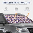 thumbnail image 3 of Goofa record rock Skull star Pattern 2 Piece Car Windshield Sun Shade Foldable | Front Windshield Shade for Sun, Heat and UV Rays | Sunshade for Car Front Window-Medium, 3 of 7