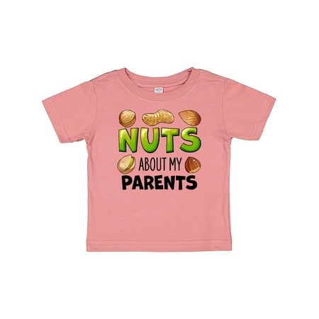

Inktastic Nuts About My Parents Peanut Almond Pistachio Gift Baby Boy or Baby Girl T-Shirt