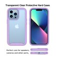 thumbnail image 3 of iPhone 13 Pro Case Clear, Cover Case Slim for iPhone 13 Pro 6.1", Njjex Full-Body Rugged Transparent Clear Back Bumper Case Cover for Apple iPhone 13 Pro 6.1" 2021, 3 of 11