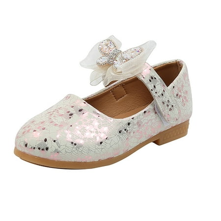 

Butterfly-Knot Girls Princess Shoes Kids Single Baby Shoes Children Baby Shoes