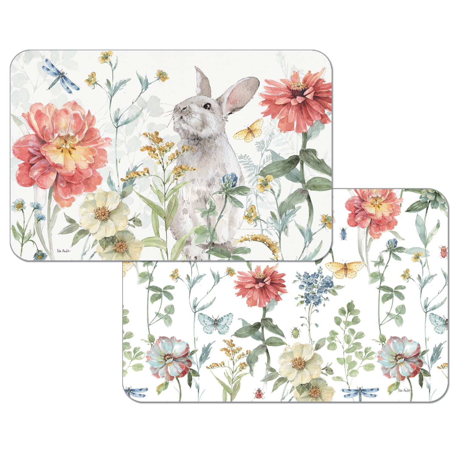 The Pioneer Woman Sweet Rose/Quited Placemats Reversible set of 2 