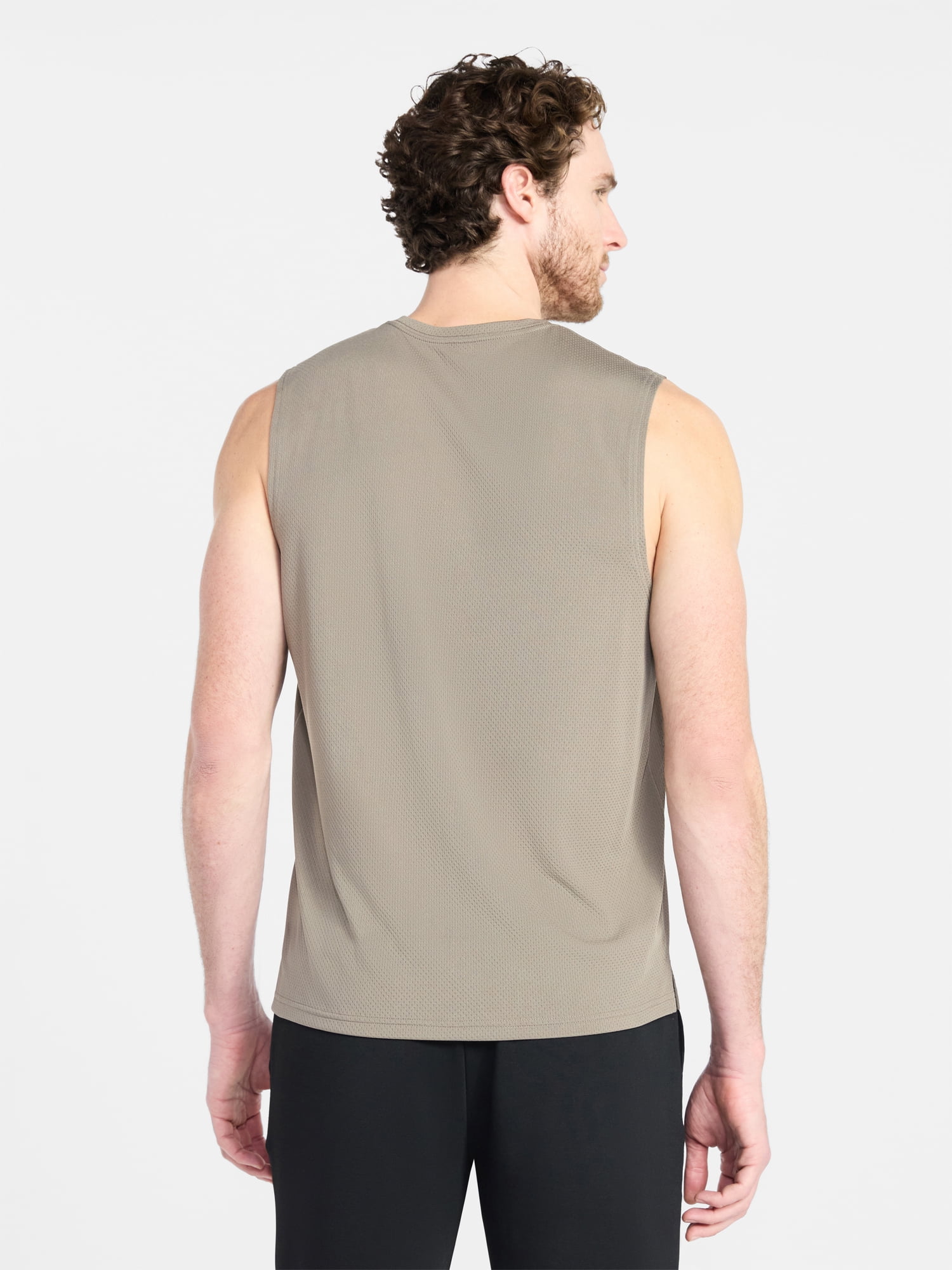 Athletic Works Men’s Sleeveless Mesh Muscle Tee, Sizes XS-5XL
