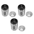 thumbnail image 4 of Kitchen Storage Containers, Convenient Compact Durable Wearable Food Storage Jars  For Restaurant Red 3pcs,Green 3pcs,Brown 3pcs,Stainless Steel Color 3pcs, 4 of 8