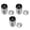 Stainless Steel Color, variant on YAHHU 3-Piece Stainless Steel Food Storage Jars Sets Reusable Kitchen Canisters Organization Containers For Home Beans Coffee Tea Sugar, 13.78 In / 35 cm Length, Compact Durable Design, Silver