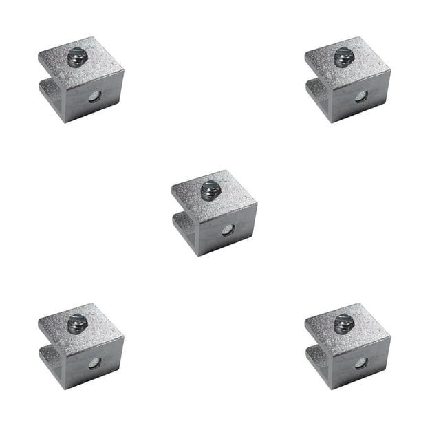 Advancent Abrazadera de vidrio de mano, 4 Uds., soporte de valla de pasamanos, Base plana, Clip para gafas de casa, Clips resistentes al desgaste para Type2 NO2 Advancent CBP091636