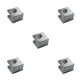 thumbnail image 1 of Advancent Abrazadera de vidrio de mano, 4 Uds., soporte de valla de pasamanos, Base plana, Clip para gafas de casa, Clips resistentes al desgaste para Type2 NO2 Advancent CBP091636, 1 of 4