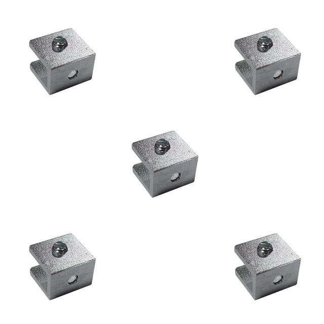 Advancent Abrazadera de vidrio de mano, 4 Uds., soporte de valla de pasamanos, Base plana, Clip para gafas de casa, Clips resistentes al desgaste para Type2 NO2 Advancent CBP091636