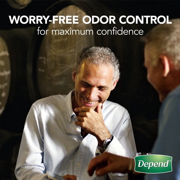 Depend Guards for Men, Maximum Absorbency Incontinence Protection, 52-Count , Pack of 4
