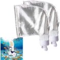 thumbnail image 1 of 2 Pack Pool Cleaner Bag, Nylon Mesh Zipper All Purpose Filter Bag, Replacement Parts For Polaris 280, 480 Pool Cleaner (white)-KEEW, 1 of 4