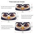 thumbnail image 5 of Yayeee Car Windshield Sun Shade Universal Fit Front Visor Protector, Owl Eyes Pattern, 5 of 8