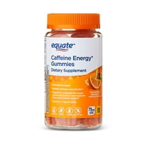 Equate Caffeine Energy Gummies Dietary Supplement, 75mg, Orange Flavor, 30 Count
