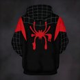 thumbnail image 4 of Adults Spider Graphic Hoodie, Loose Fit Long Sleeve Drawstring Hooded Pullover Sweatshirt with Pocket for Fall Winter Streetwear, Dark Gray, 3XL, 4 of 4