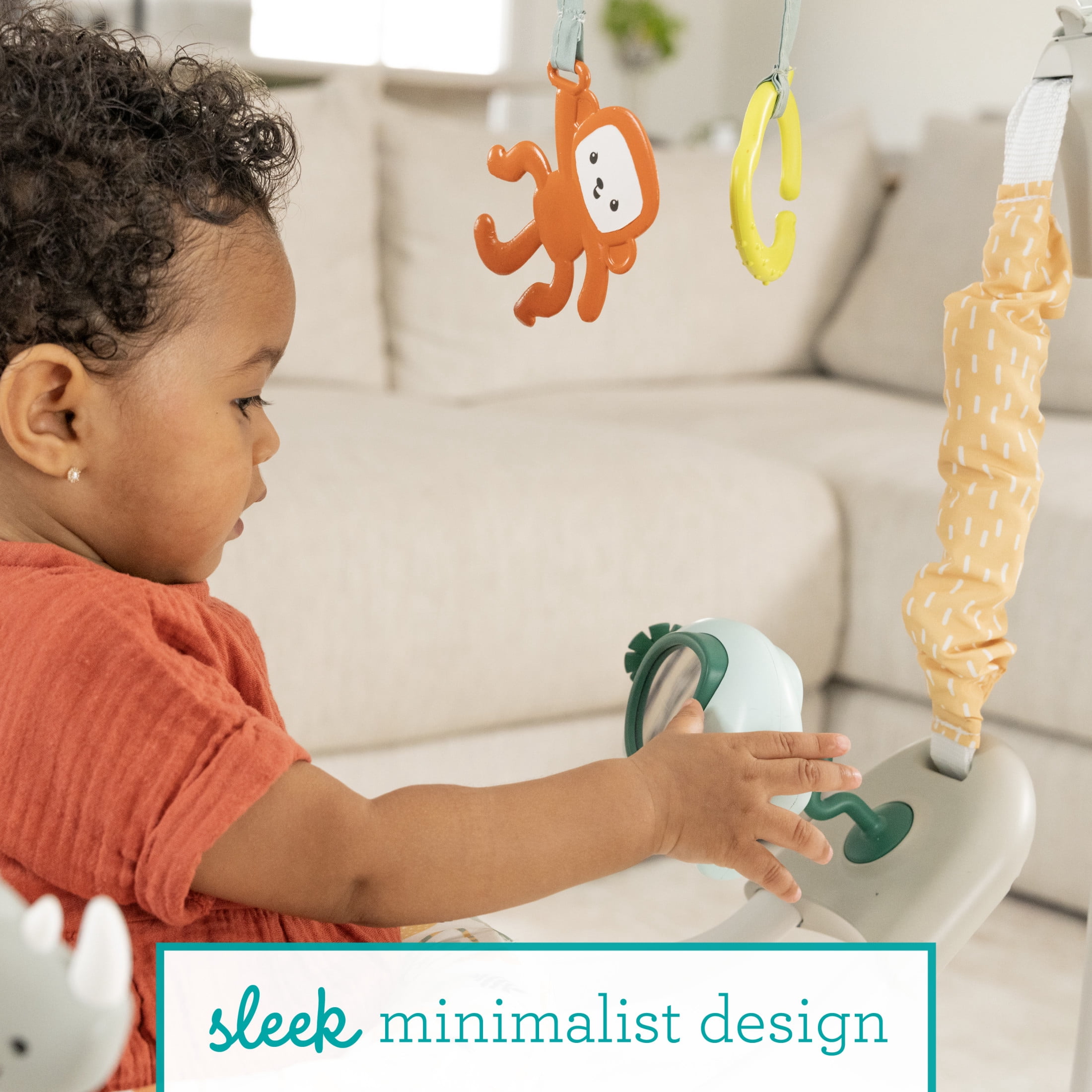 Infantino Bounce & Bop Entertainer 360° Jumper, Sunnytail Savanna