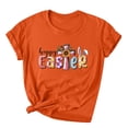 thumbnail image 2 of EGNMCR T-Shirts de Pâques pour Femmes T-Shirts pour Femmes Imprimé de Pâques Mode de Pâques pour Femmes T-shirt à Manches Courtes Imprimé de Pâques Haut à Manches Courtes à Col Rond T-Shirts pour Femmes, 2 of 3