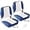 Blue #2, variant on Lumiparty 2 Pack Folding Boat Seats Low Back, Fold-Down Fishing Boat Chair with Thickened Sponge Padding and Hinge for Sightseeing Boat, Speedboat, Black & Gray