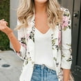 thumbnail image 1 of Vedolay Tops Women's Blazer Jackets Casual Open Front Long Sleeve Work Office Top,White M, 1 of 4
