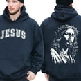 thumbnail image 4 of Jesus Graphic Double Sided Hoodie – Crown of Thorns Back Print, Christian Streetwear Pullover for Men & Women, Faith-Based Religious Apparel, 4 of 7