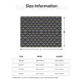 thumbnail image 5 of Honeii Mardi Gras Carnival3 print throw blanket, crafted from cozy cotton flannel, offers versatile home decor as a bedding suitable for all seasons.-80"x60", 5 of 6