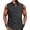 Dark Gray, variant on Mens Tops Men's Summer Sleeveless Shirts Beach Cotton Linen Tank Tops Button Down Casual Tank Shirt Vacation Shirt Beige S