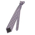 thumbnail image 5 of Naloa Heart Check Plaid Print Solid Color Tie Formal Necktie for Men，Suitable for business, daily life, work, 5 of 5