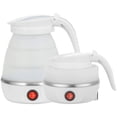 thumbnail image 1 of Hervidor de Viaje Eléctrico Plegable: Caldera de Agua Plegable de Silicona Portátil y Conveniente y Tetera para Acampar - Fácil Almacenamiento con Cable de Alimentación Desmontable (Blanco), 1 of 3