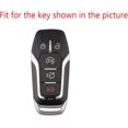 thumbnail image 6 of Applicable to jfqm Car Brown Leather Remote Key Case Cover Shell Fit for Ford Fusion Fit for Explorer Mustang Edge F-150 Mondeo Lincoln MKZ MKC MKX, 6 of 6