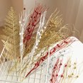 thumbnail image 2 of Tallo de baya artificial con purpurina, flor roja, decoración navideña, rama de ratán falsa, adorno para árbol de Navidad, decoración para fiesta de boda y Año Nuevo, 2 of 5