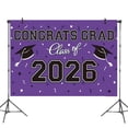 thumbnail image 5 of Graduation Decorations - 2026 Congrats Grad Banner Backdrop Flag,Hanging Swirl Balloons & Honeycomb Kit-Graduation Party Supplies for Class of 2026 High School & College Celebrations, 5 of 44