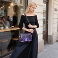 thumbnail image 5 of FORMRS Women Crossbody Purse with Chain Strap Vegan Leather Shoulder Handbag, Pink Road, 5 of 7