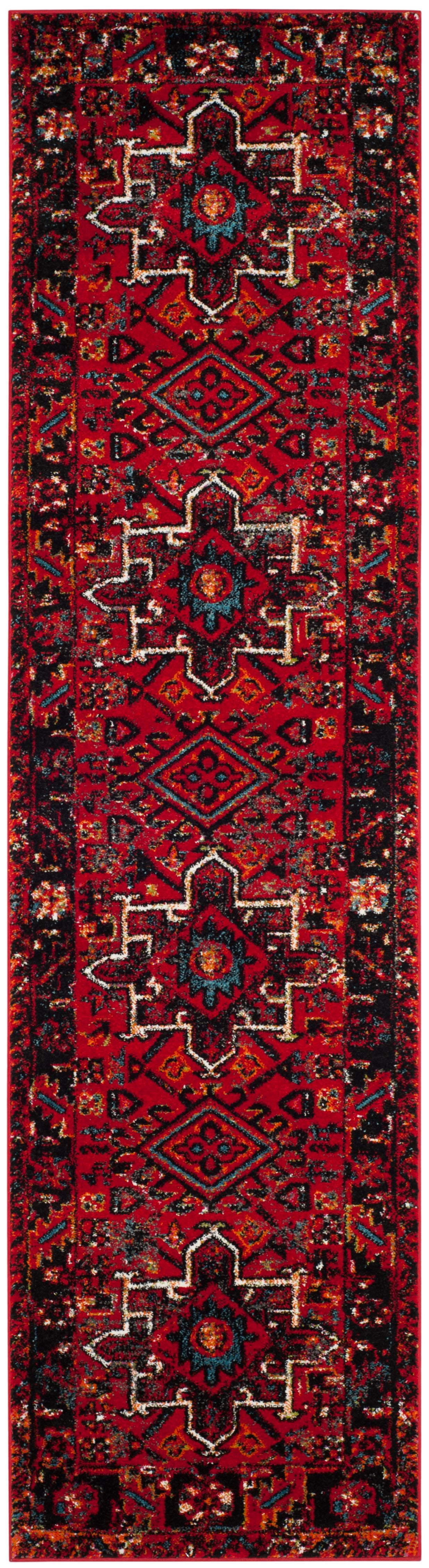 SAFAVIEH Vintage Hamadan Dania Traditional Runner Rug, Red/Multi, 2'3" x 12'
