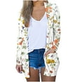 thumbnail image 2 of Puntoco Moda Mujer Suelta Manga Larga Cardigan Abrigo Blusa Puntoco Puntoco-1, 2 of 6