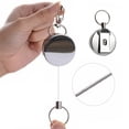 thumbnail image 3 of Electronicheart Elastic Pull Keychain Recoil Retractable Stainless Steel Key Chain Portable Anti-lost Key Ring, 3 of 9