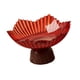 thumbnail image 5 of Frutero con pedestal, bandeja para frutas, práctico, moderno, regalo, decoración, elegante, para servir. Rojo claro, 5 of 9