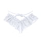 thumbnail image 2 of Gibobby Paquete de Tanga para dama Bragas abiertas huecas sexy para mujer Bragas de encaje Bragas triangulares lindas de cintura(Blanco,Talla única), 2 of 5